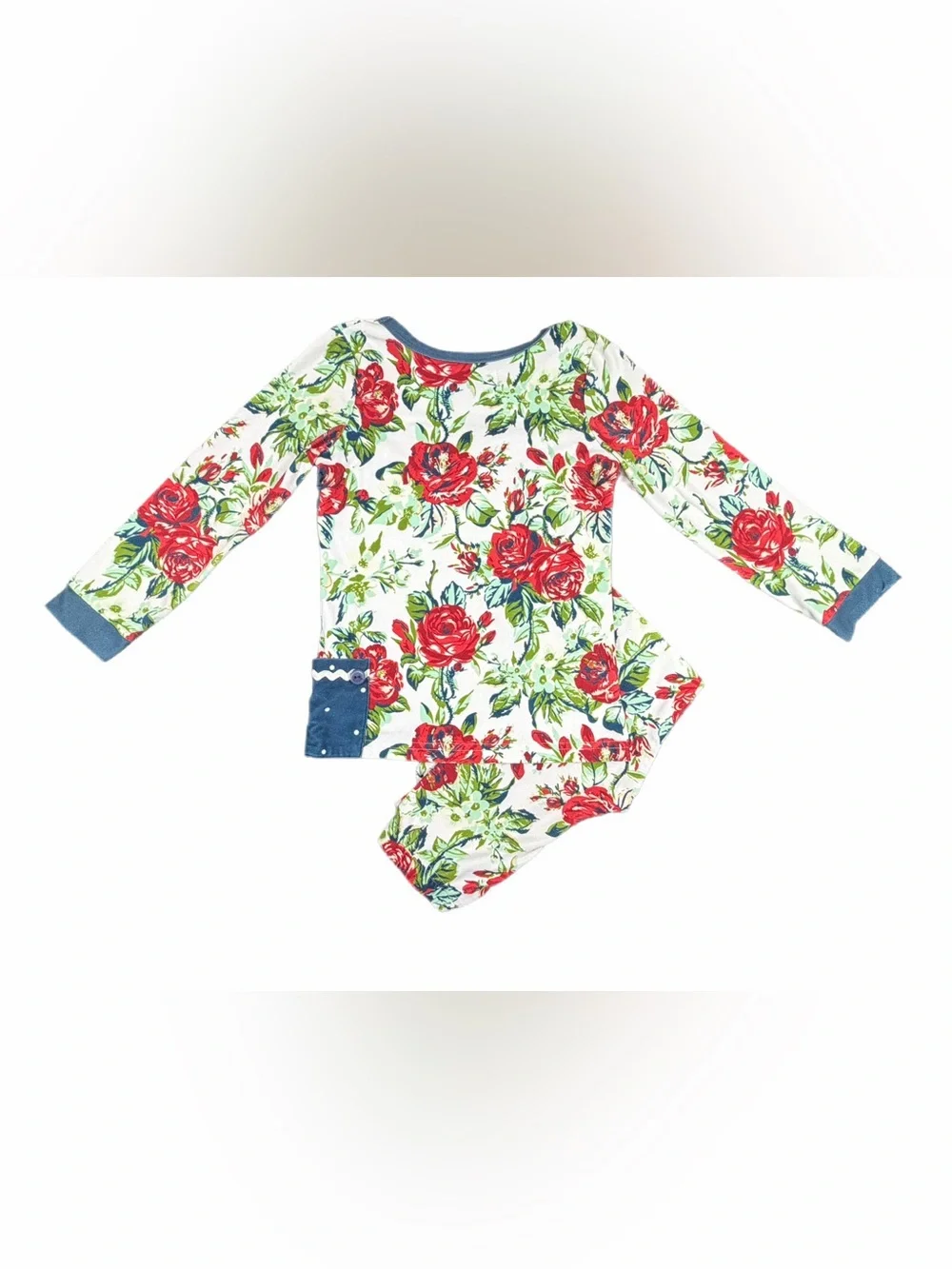 SWEETHONEY 2 Pc Floral Print Ruffle Lounge Set - 4T